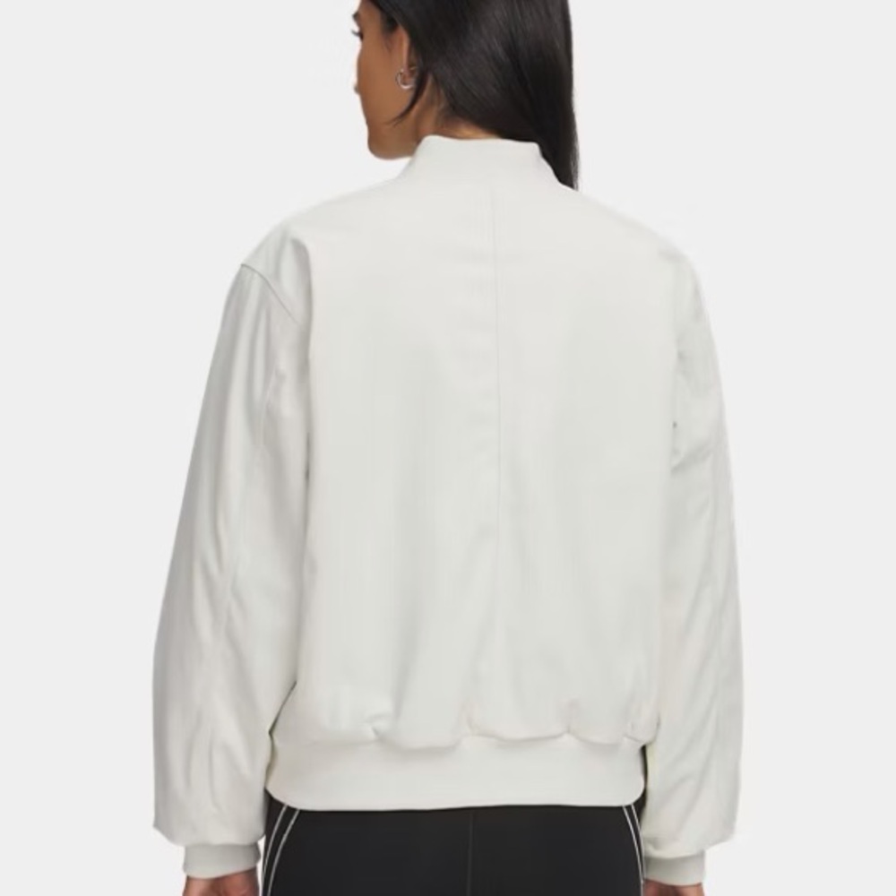 NWT New Under Armour Women’s Expanse Fleece Lined Bomber Jacket Medium M Coat - Picture 2 of 6
